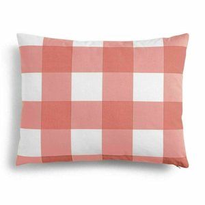 Charter Club Damask Designs Gingham 14" x 18" Checkered Decorative Pillow - Pink